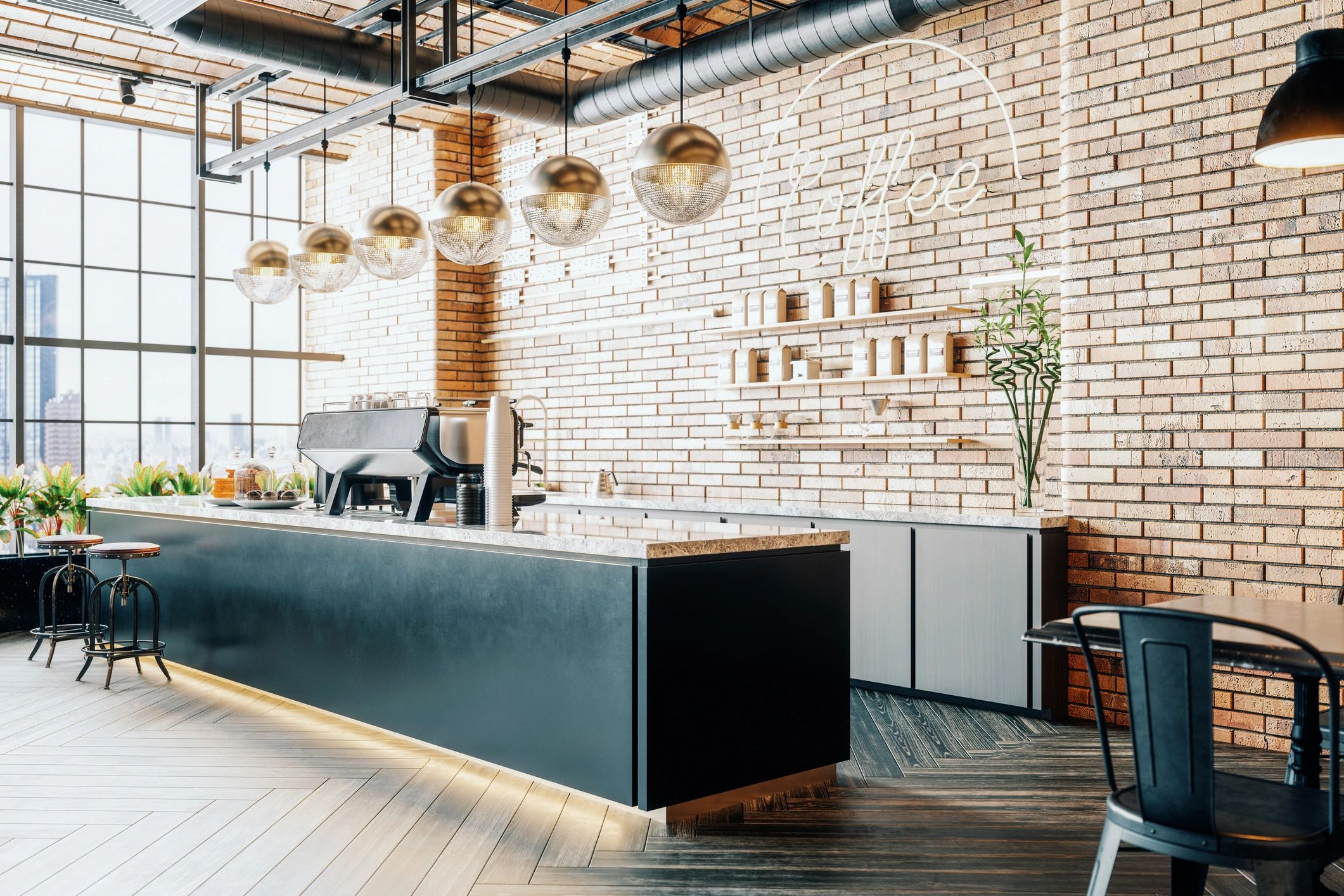 modern vape shop interior