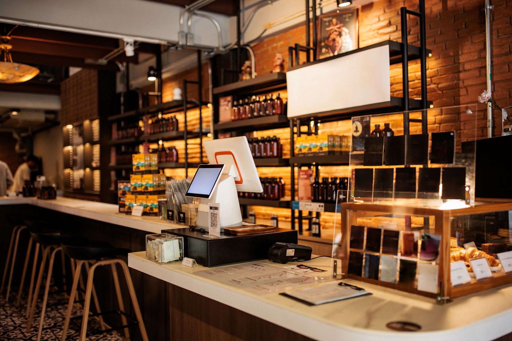 modern vape shop interior